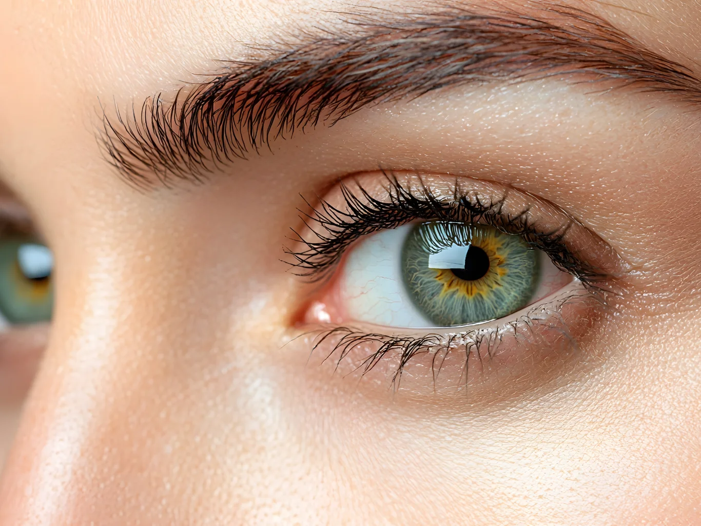 natural skin texture before undergoing blepharoplasty eyelid surgery